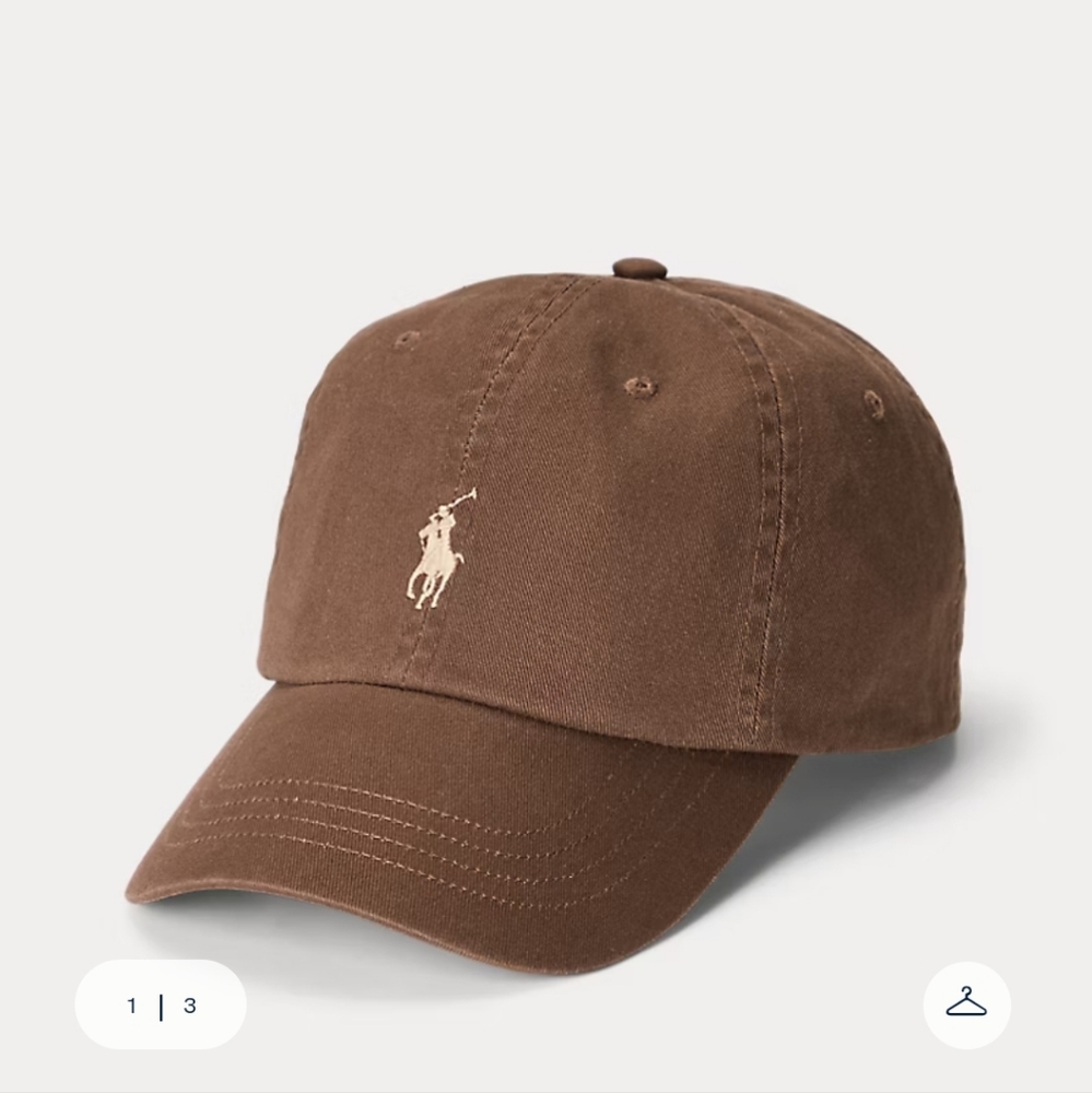 The Iconic Cotton Chino Ball Cap - Polo Ralph Lauren - Cooper Brown